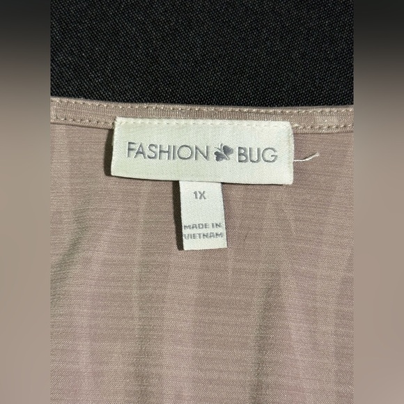 Fashion Bug Taupe Dressy Top - NWOT - Picture 3 of 5